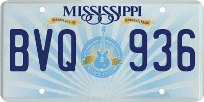 MS license plate BVQ936