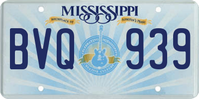 MS license plate BVQ939