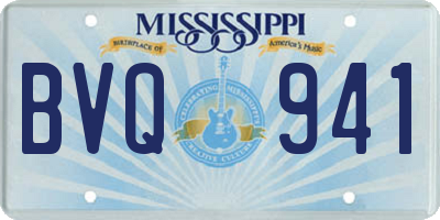 MS license plate BVQ941