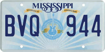 MS license plate BVQ944