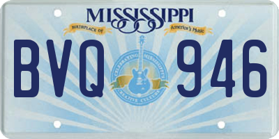 MS license plate BVQ946