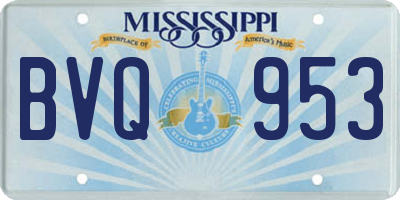 MS license plate BVQ953