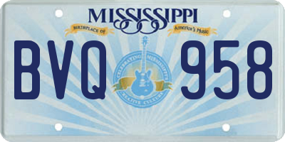 MS license plate BVQ958