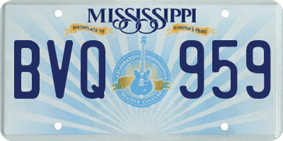 MS license plate BVQ959