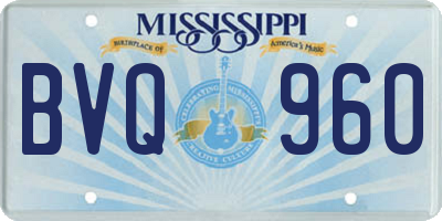 MS license plate BVQ960