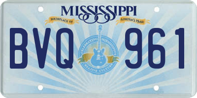 MS license plate BVQ961