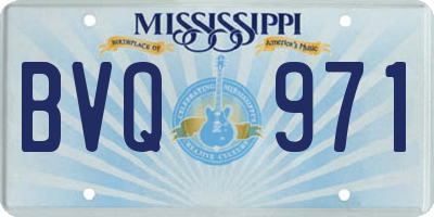 MS license plate BVQ971