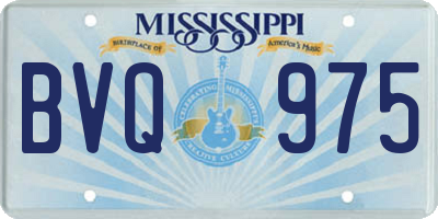 MS license plate BVQ975