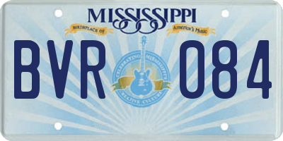 MS license plate BVR084