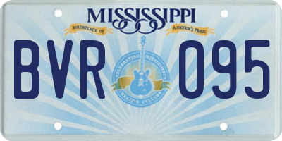 MS license plate BVR095