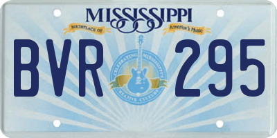 MS license plate BVR295