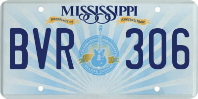 MS license plate BVR306