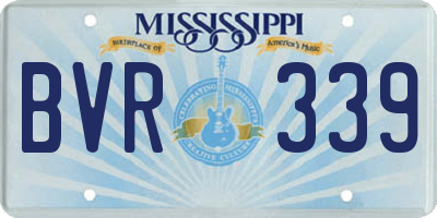 MS license plate BVR339