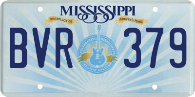 MS license plate BVR379