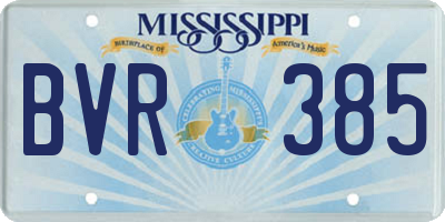 MS license plate BVR385