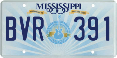 MS license plate BVR391