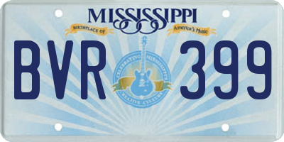 MS license plate BVR399