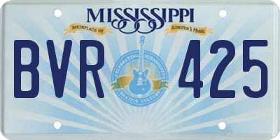 MS license plate BVR425