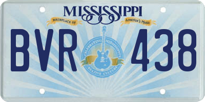 MS license plate BVR438