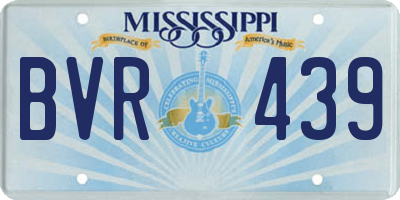 MS license plate BVR439