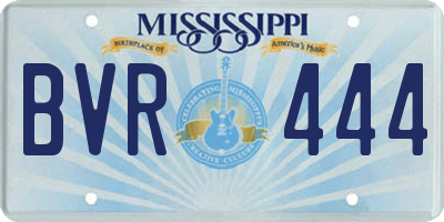 MS license plate BVR444