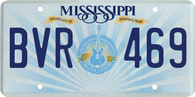 MS license plate BVR469