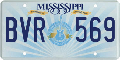 MS license plate BVR569