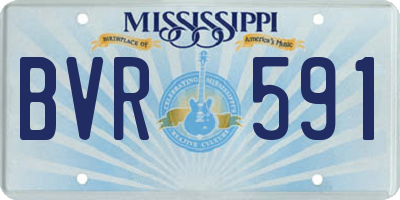 MS license plate BVR591