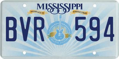 MS license plate BVR594