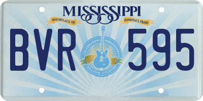 MS license plate BVR595