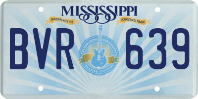MS license plate BVR639