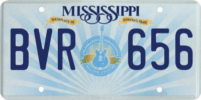 MS license plate BVR656