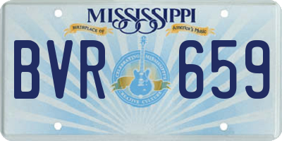 MS license plate BVR659
