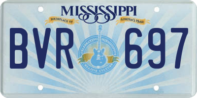 MS license plate BVR697