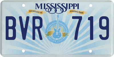 MS license plate BVR719