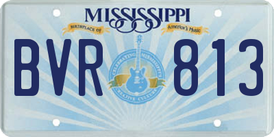 MS license plate BVR813