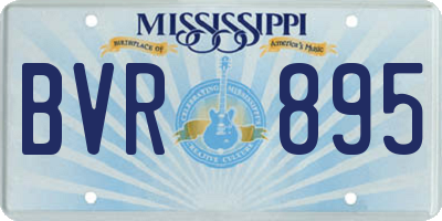 MS license plate BVR895