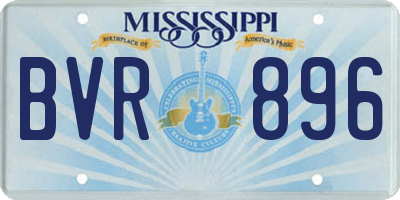 MS license plate BVR896