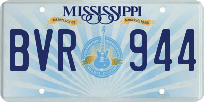MS license plate BVR944
