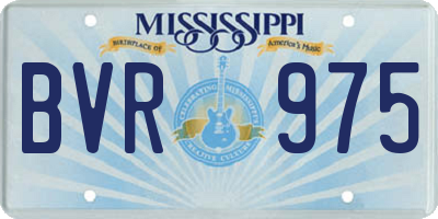 MS license plate BVR975
