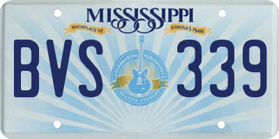 MS license plate BVS339