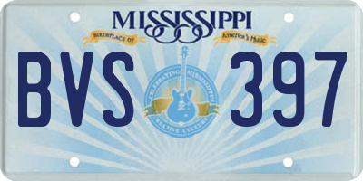 MS license plate BVS397