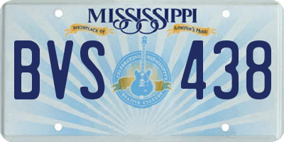 MS license plate BVS438