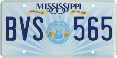 MS license plate BVS565