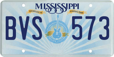 MS license plate BVS573