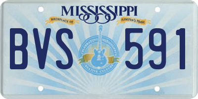 MS license plate BVS591