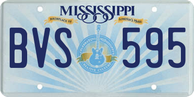 MS license plate BVS595