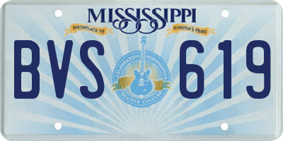 MS license plate BVS619
