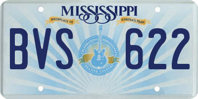 MS license plate BVS622