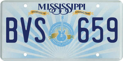 MS license plate BVS659